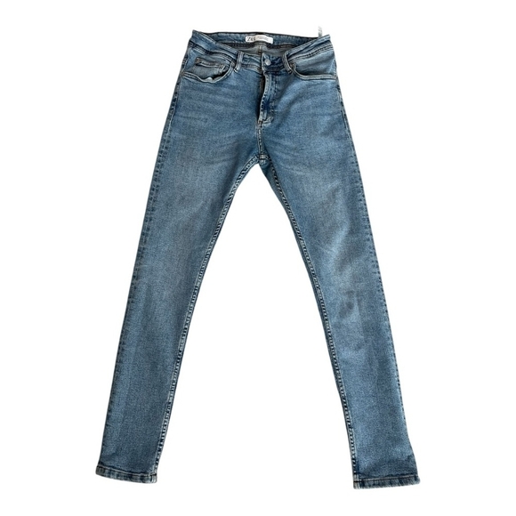 Men's Jeans Medium Wash Blue ZARA Denimwear Skinny Fit Jeans Men’s Denim Size 31 - Picture 2 of 7